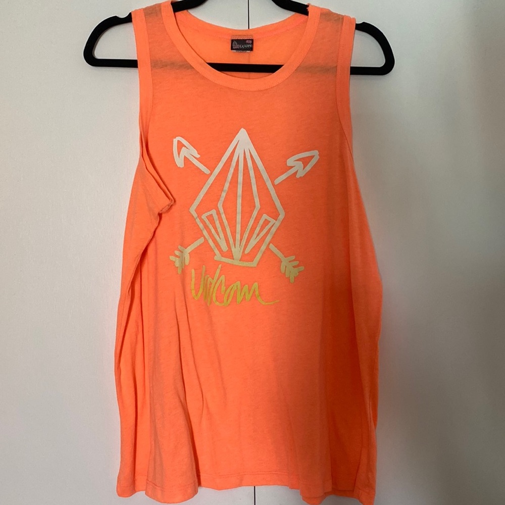 VOLCOM orange tank top